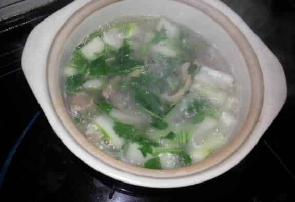 冬瓜木耳香菜汤可以减肥吗