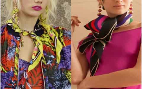 长丝巾变成防晒衣系法