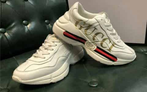 gucci老爹鞋后跟有logo吗