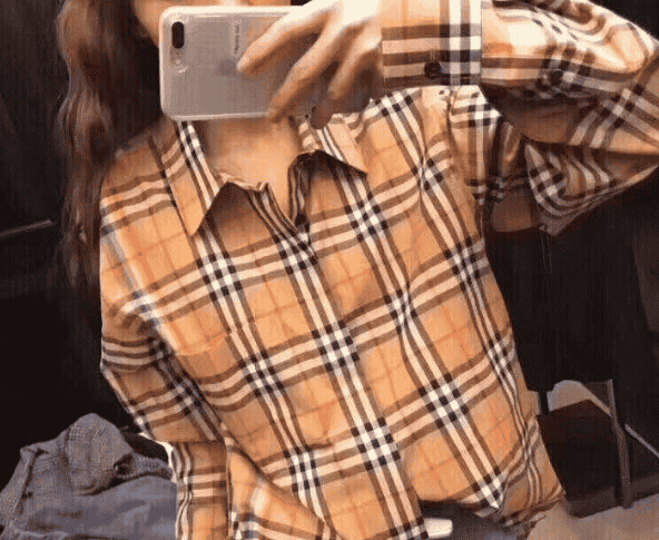 巴宝莉衬衣真假鉴别图
