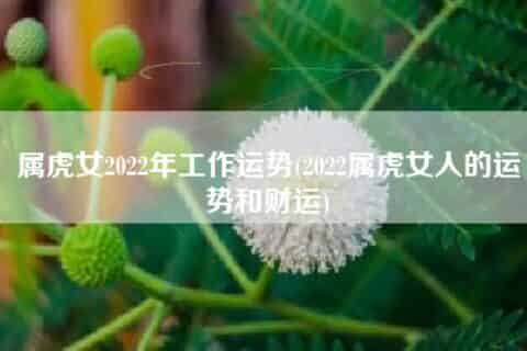 属虎女2022年工作运势(2022属虎女人的运势和财运)