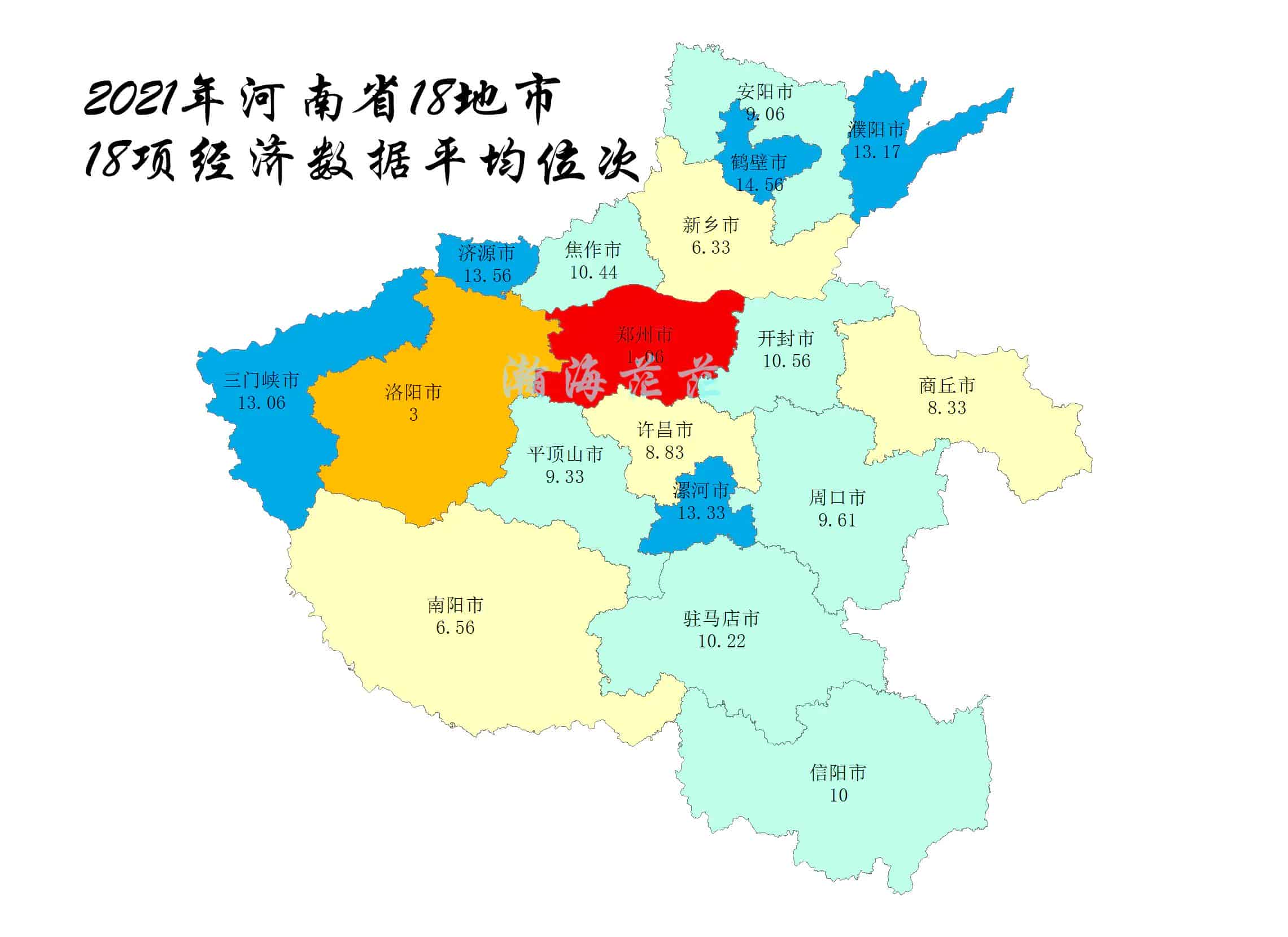 河南省18个地级市名单(地级市GDP数据)
