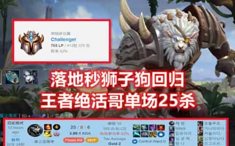 英雄联盟新版本狮子狗出装玩法 LOL上单狮子狗出装2022