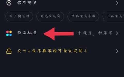 发布抖音为什么没有添加标签？