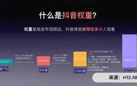 抖音权重是什么意思？