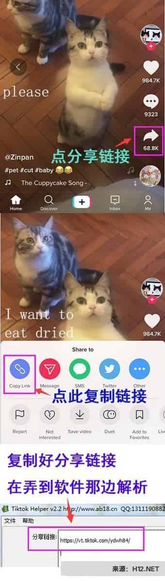 快捷指令tiktok无水印下载教程？