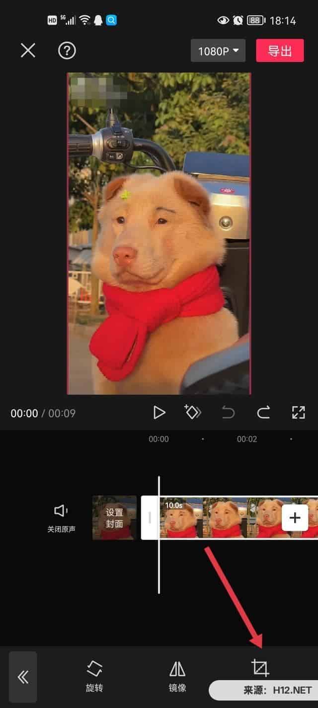 视频怎么剪掉边缘部分？