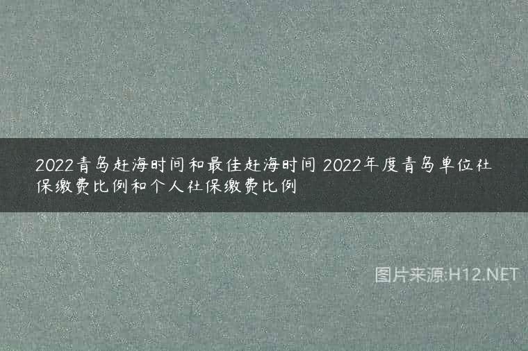 2022青岛赶海时间和最佳赶海时间 2022年度青岛单位社保缴费比例和个人社保缴费比例