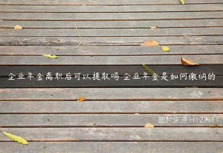 企业年金离职后可以提取吗 企业年金是如何缴纳的