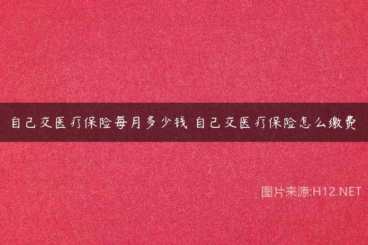 自己交医疗保险每月多少钱 自己交医疗保险怎么缴费