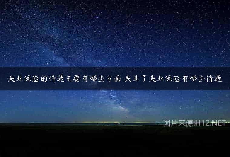 失业保险的待遇主要有哪些方面 失业了失业保险有哪些待遇