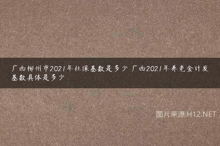 广西柳州市2021年社保基数是多少 广西2021年养老金计发基数具体是多少