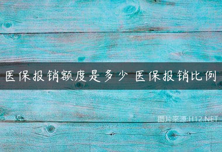 医保报销额度是多少 医保报销比例