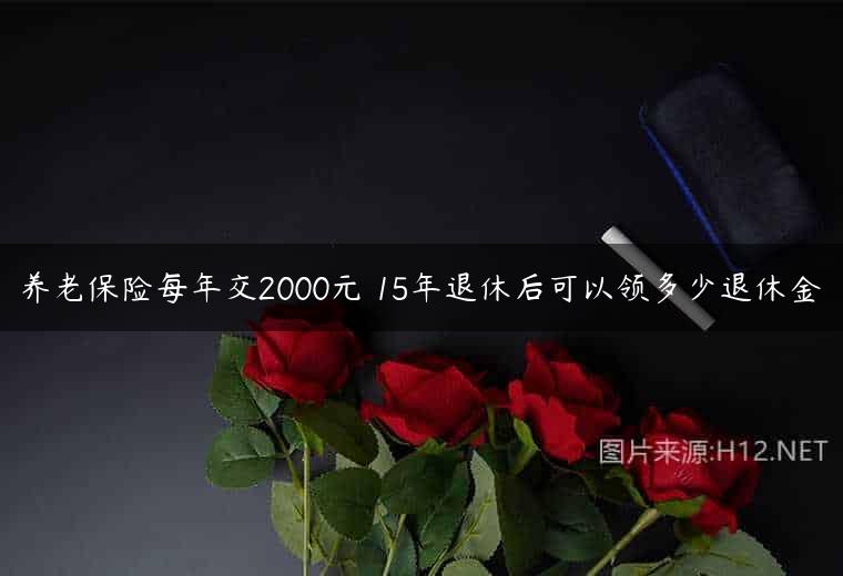 养老保险每年交2000元 15年退休后可以领多少退休金