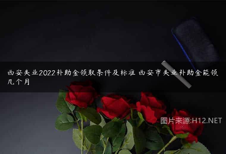 西安失业2022补助金领取条件及标准 西安市失业补助金能领几个月
