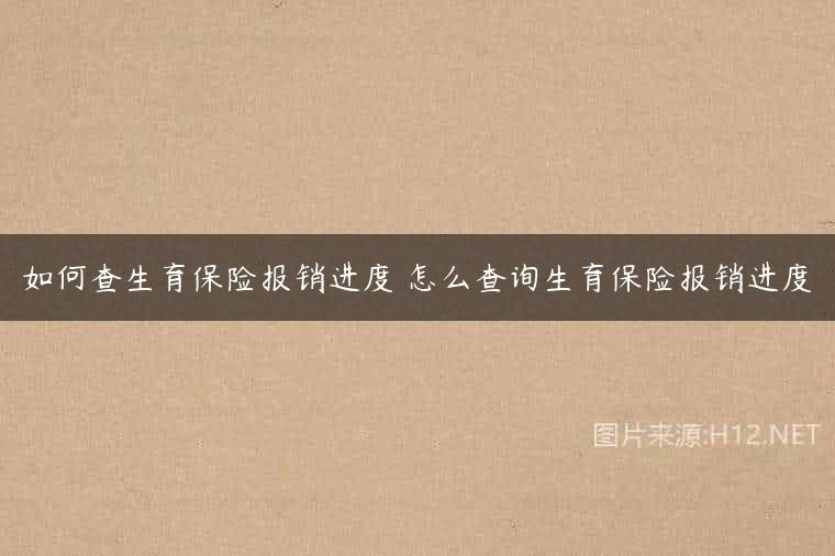 如何查生育保险报销进度 怎么查询生育保险报销进度