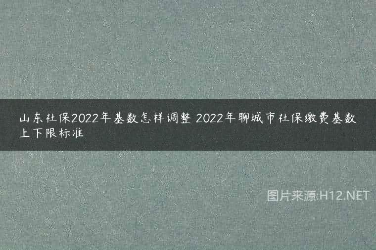 山东社保2022年基数怎样调整 2022年聊城市社保缴费基数上下限标准