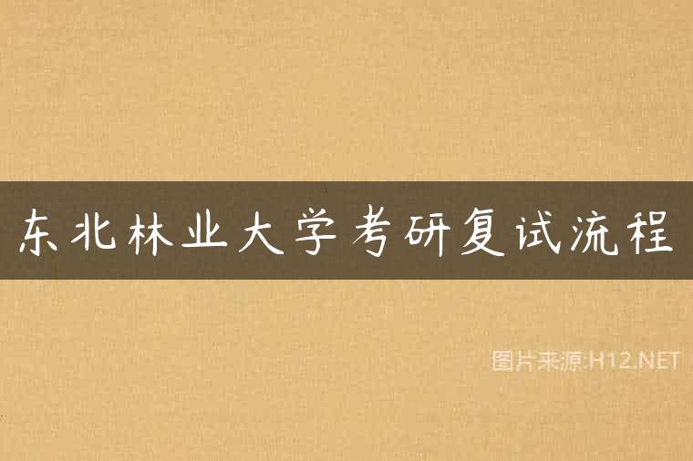 东北林业大学考研复试流程