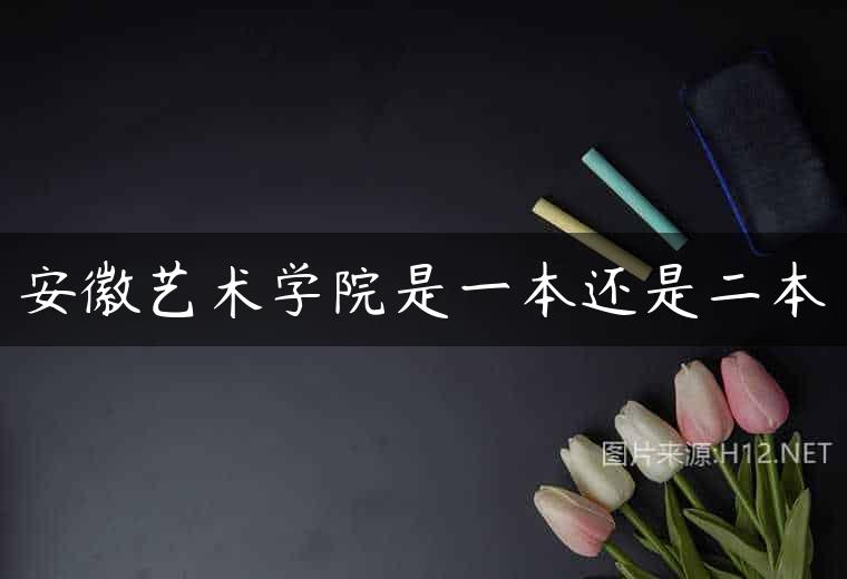 安徽艺术学院是一本还是二本