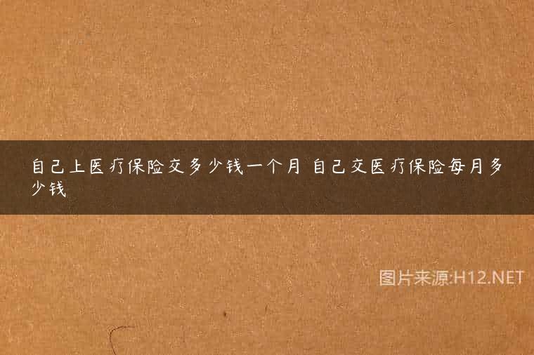 自己上医疗保险交多少钱一个月 自己交医疗保险每月多少钱