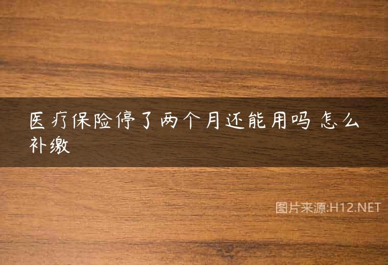 医疗保险停了两个月还能用吗 怎么补缴
