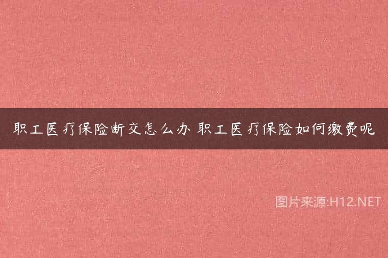 职工医疗保险断交怎么办 职工医疗保险如何缴费呢