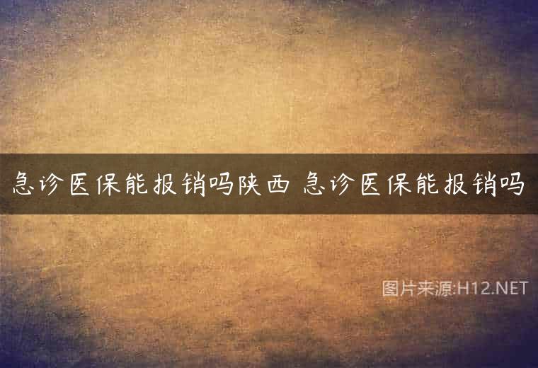 急诊医保能报销吗陕西 急诊医保能报销吗