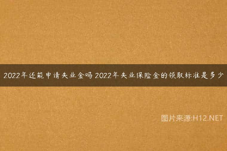2022年还能申请失业金吗 2022年失业保险金的领取标准是多少
