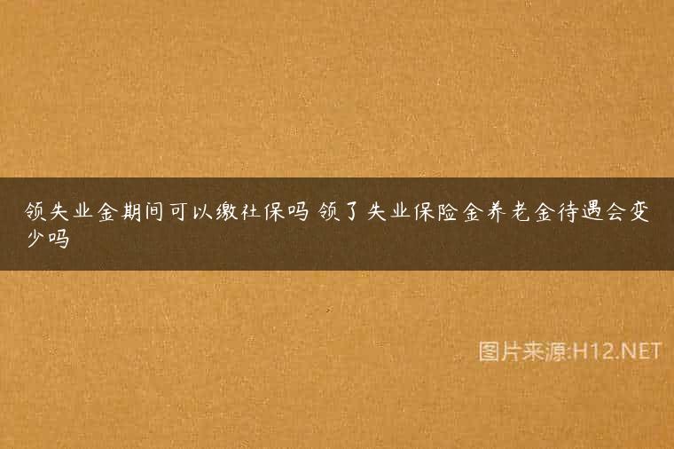领失业金期间可以缴社保吗 领了失业保险金养老金待遇会变少吗