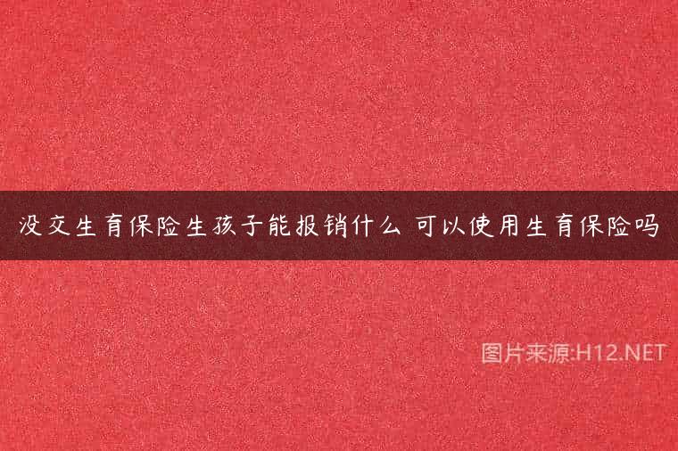 没交生育保险生孩子能报销什么 可以使用生育保险吗
