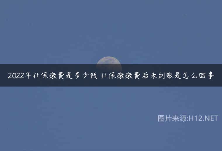 2022年社保缴费是多少钱 社保缴缴费后未到账是怎么回事