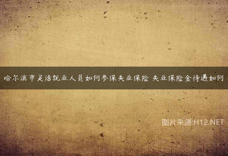 哈尔滨市灵活就业人员如何参保失业保险 失业保险金待遇如何