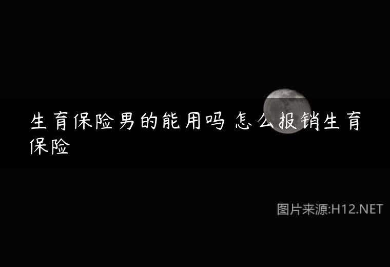 生育保险男的能用吗 怎么报销生育保险