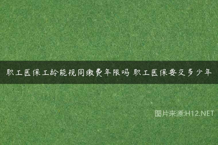 职工医保工龄能视同缴费年限吗 职工医保要交多少年