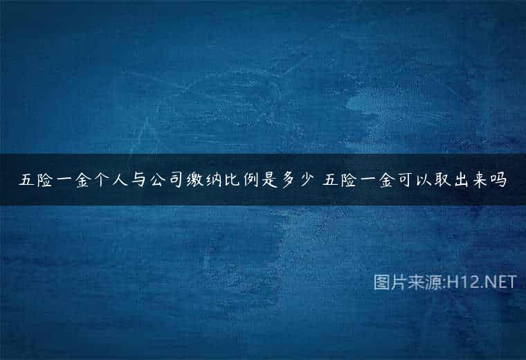 五险一金个人与公司缴纳比例是多少 五险一金可以取出来吗