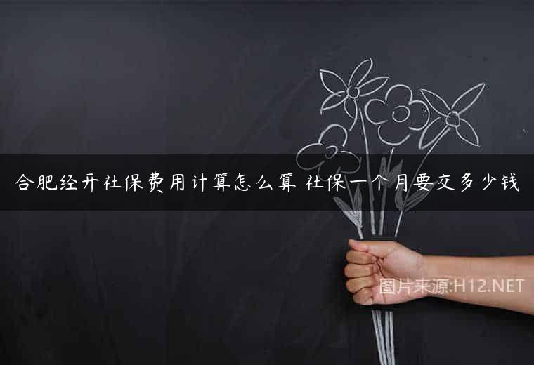 合肥经开社保费用计算怎么算 社保一个月要交多少钱