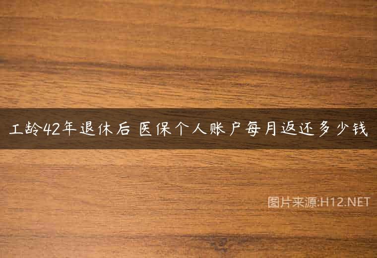 工龄42年退休后 医保个人账户每月返还多少钱