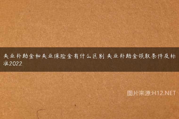 失业补助金和失业保险金有什么区别 失业补助金领取条件及标准2022