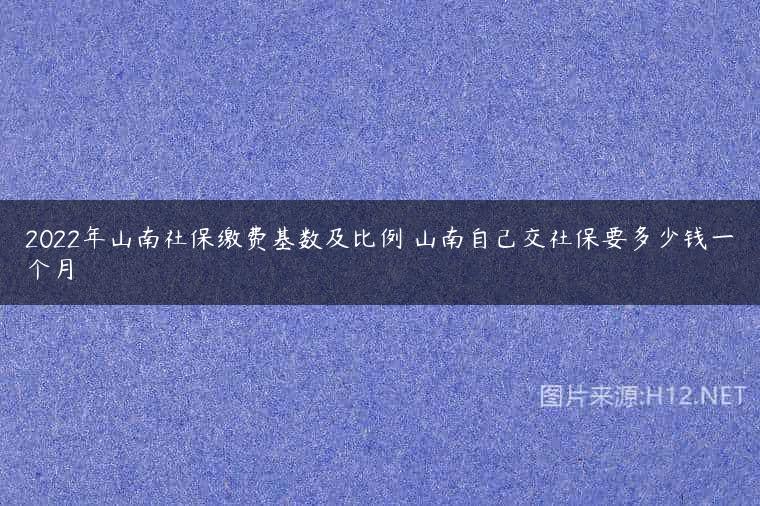 2022年山南社保缴费基数及比例 山南自己交社保要多少钱一个月