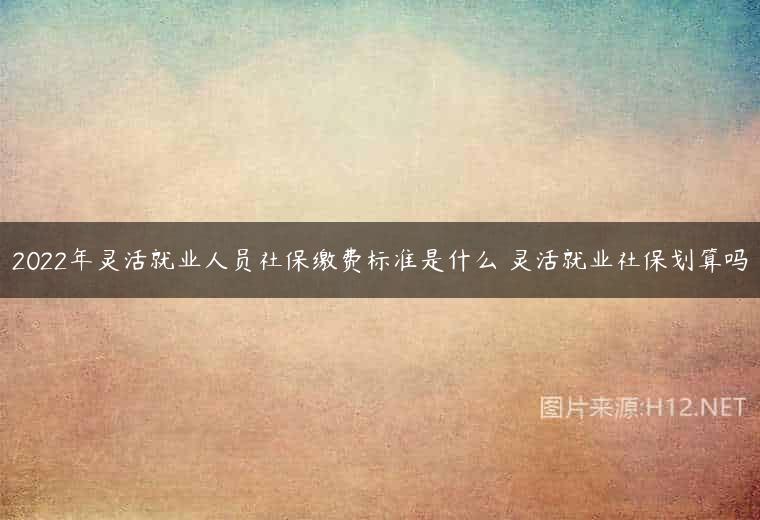2022年灵活就业人员社保缴费标准是什么 灵活就业社保划算吗