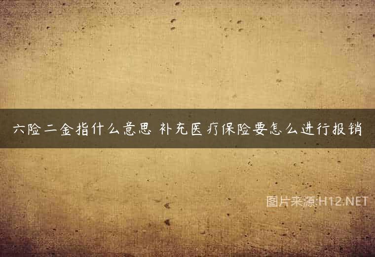 六险二金指什么意思 补充医疗保险要怎么进行报销