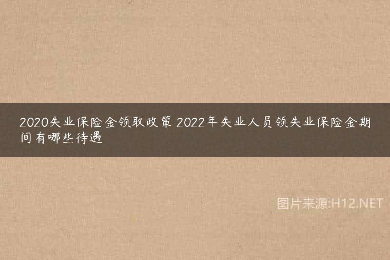2020失业保险金领取政策 2022年失业人员领失业保险金期间有哪些待遇
