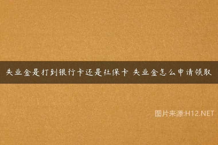 失业金是打到银行卡还是社保卡 失业金怎么申请领取