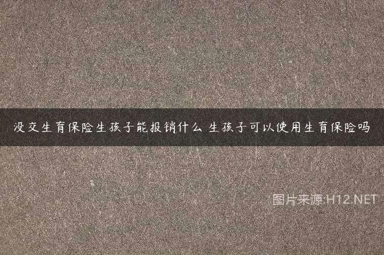 没交生育保险生孩子能报销什么 生孩子可以使用生育保险吗