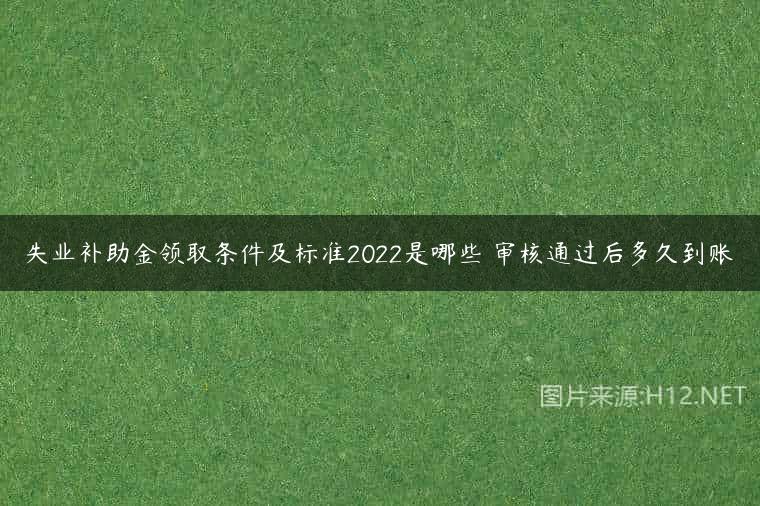 失业补助金领取条件及标准2022是哪些 审核通过后多久到账