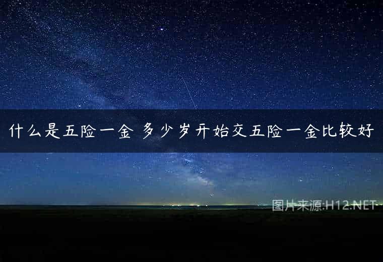 什么是五险一金 多少岁开始交五险一金比较好