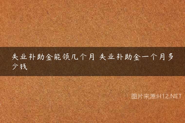 失业补助金能领几个月 失业补助金一个月多少钱