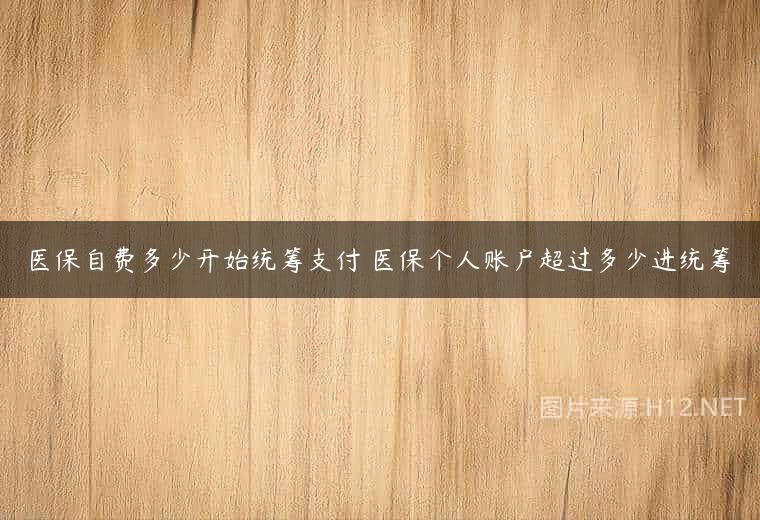 医保自费多少开始统筹支付 医保个人账户超过多少进统筹