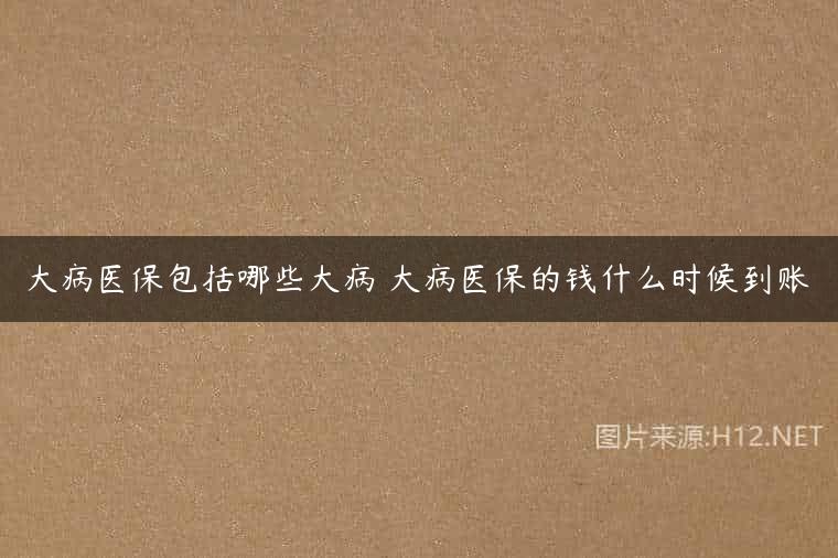大病医保包括哪些大病 大病医保的钱什么时候到账