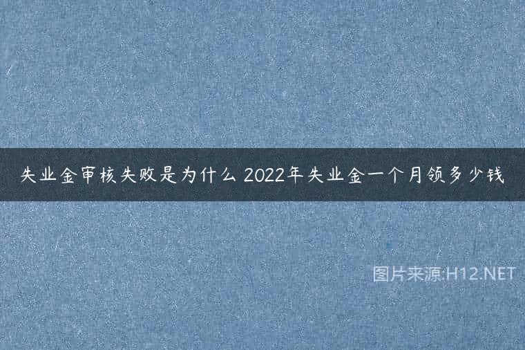失业金审核失败是为什么 2022年失业金一个月领多少钱
